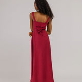 Linen bustier maxi dress Audrey