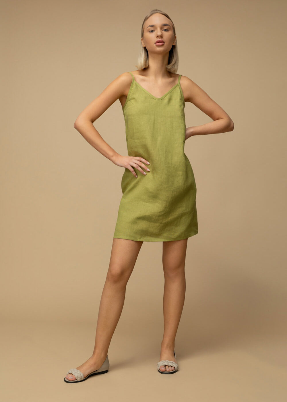 Linen cami dress Gia