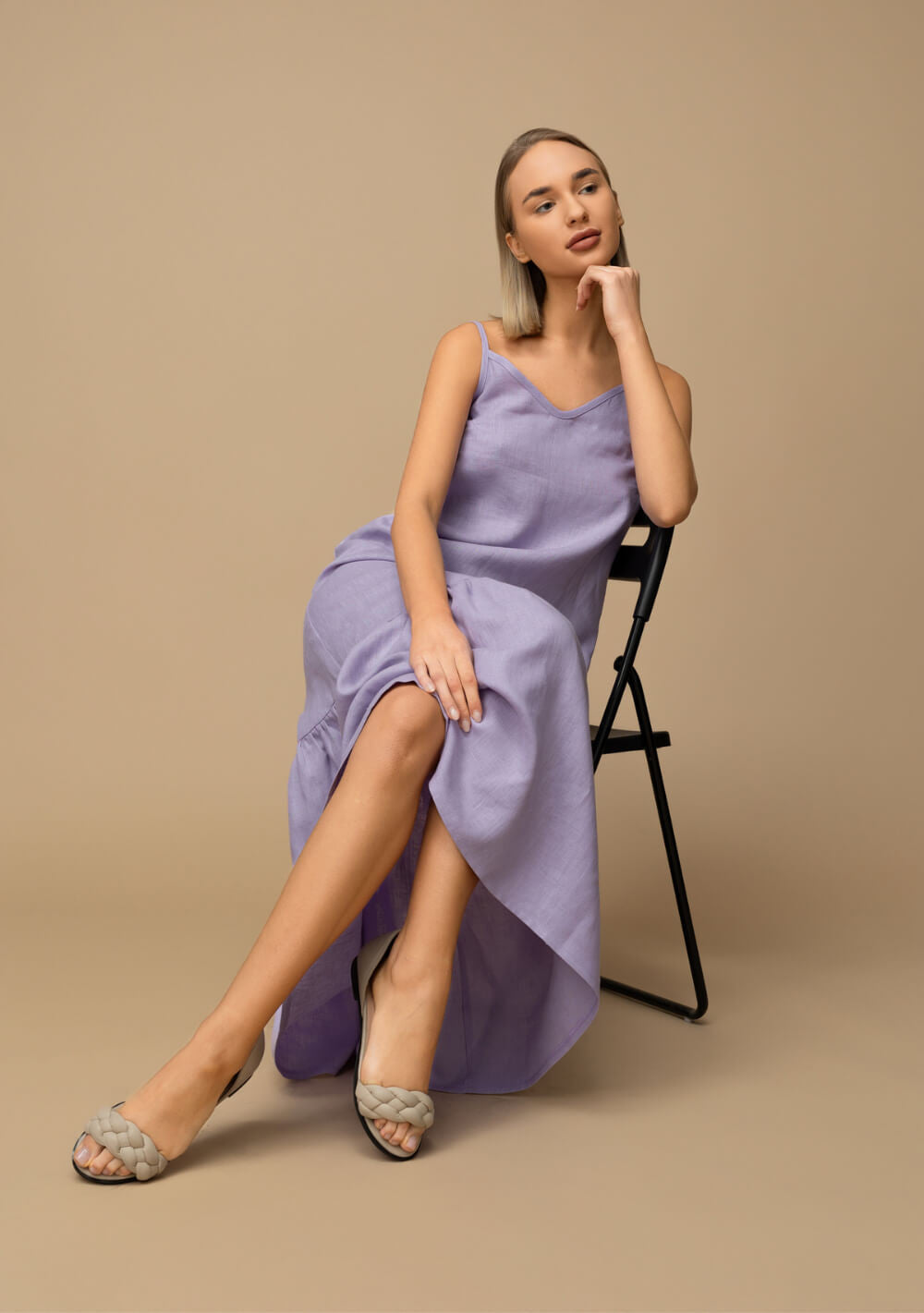 Linen cami dress Ophelia
