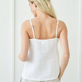 Linen spaghetti strap top Ivy