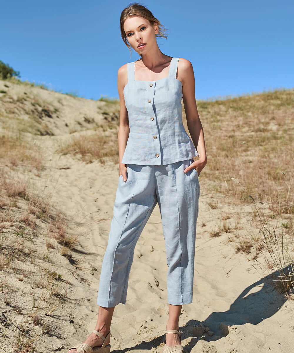 Linen cami top Ava