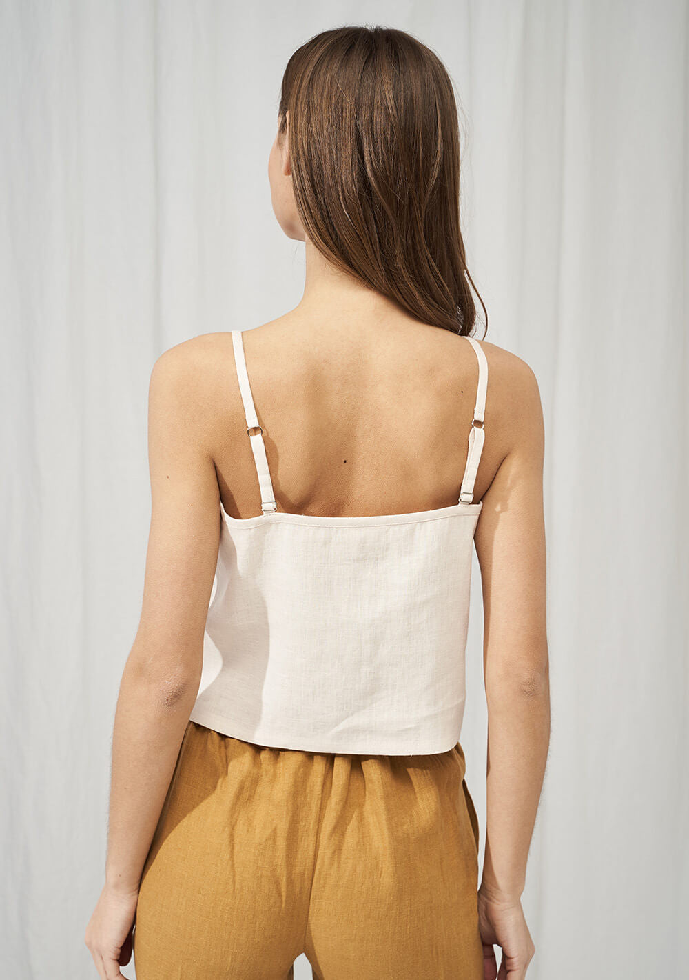 Linen crop top Ivy