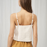 Linen crop top Ivy