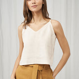 Linen crop top Ivy