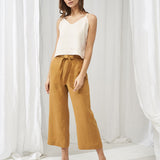 Linen crop top Ivy