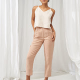 Linen crop top Ivy
