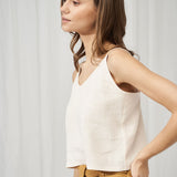 Linen crop top Ivy