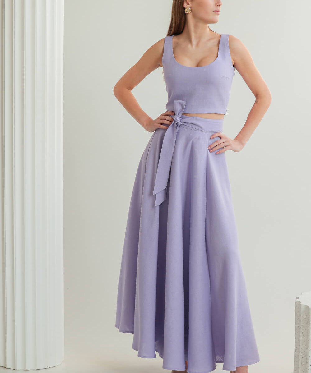 Linen circle skirt Kesiah