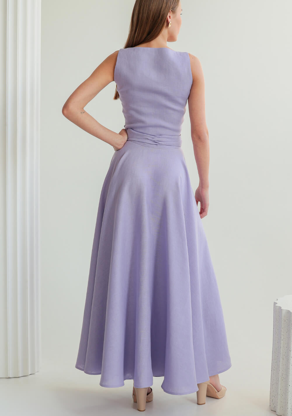 Linen circle skirt Kesiah