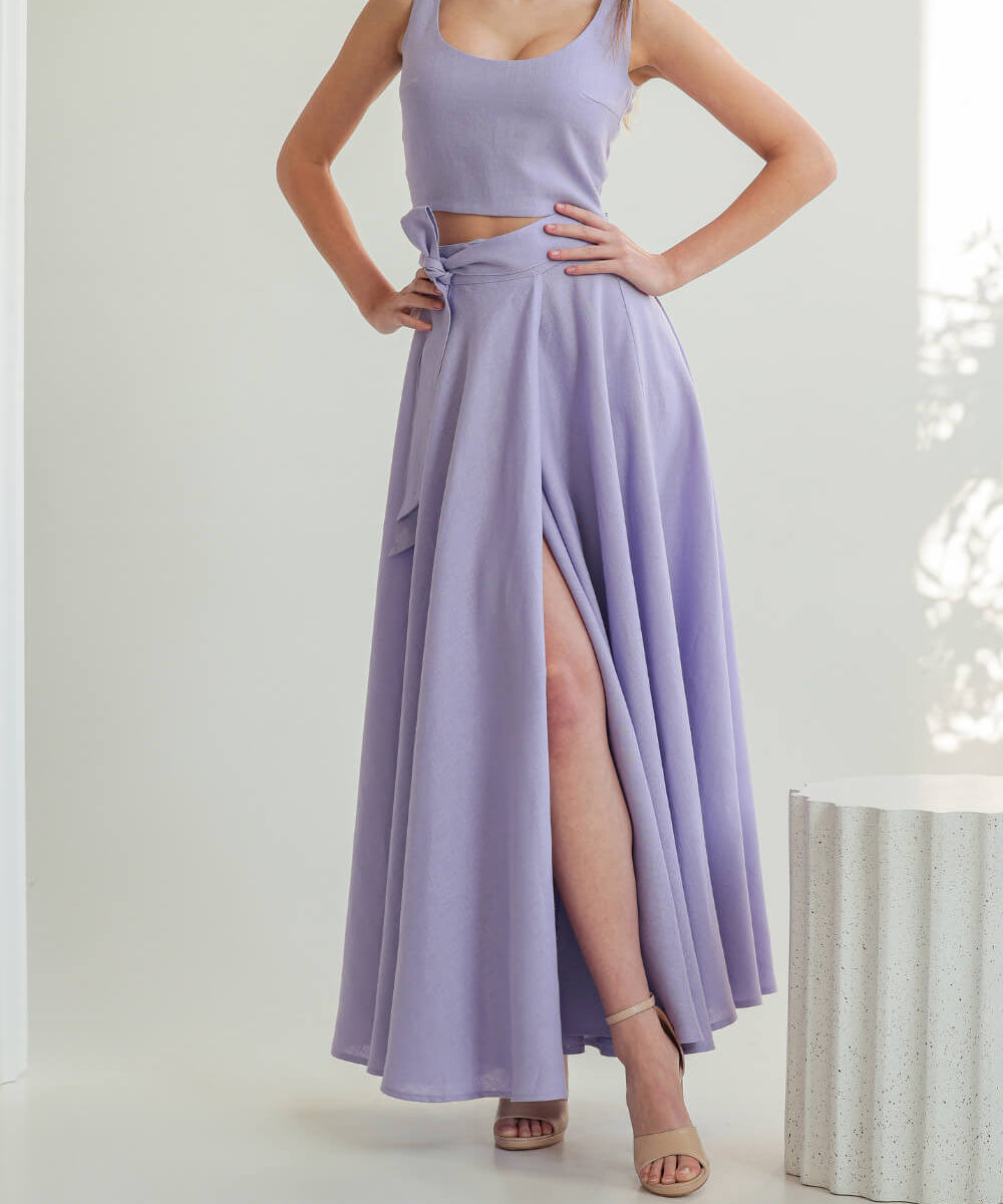 Linen circle skirt Kesiah
