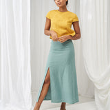Linen crop top Amelia