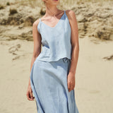 Linen crop top Ivy