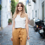 Linen crop top Leigh