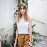 Linen crop top Leigh