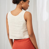 Linen crop top Stella