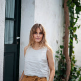 Linen crop top Leigh