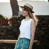 Linen crop top Leigh