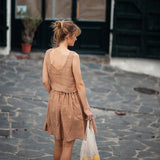 Linen crop top Leigh