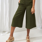 Linen culotte pants Sienna