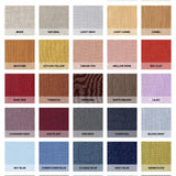 Rustic 3 color block linen curtain – linen color palette with 32 shades