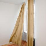 Linen curtain panel for rings or track – photo 1