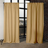Linen curtain panel for rings or track – photo 2