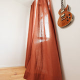 Linen curtain panel with heading tape – photo 2