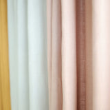 Linen curtain panels set