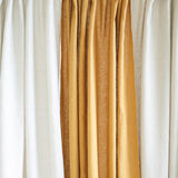 Linen curtain panels set