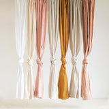 Linen curtain panels set