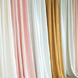 Linen curtain panels set