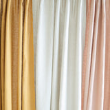 Linen curtain panels set