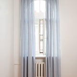 Linen curtains set in Bluish Gray