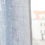 Linen curtains set in Bluish Gray