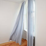 Linen curtains set in Bluish Gray