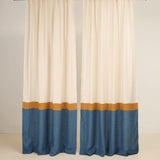 Linen curtains with multifunctional heading tape