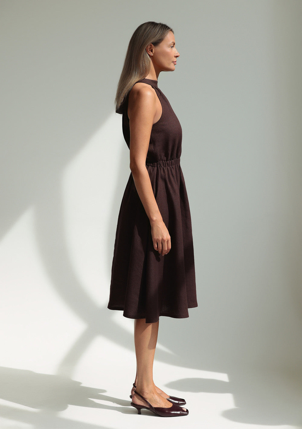 Linen halter dress Estelle