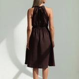 Linen halter dress Estelle