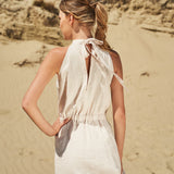 Linen high neck dress Estelle