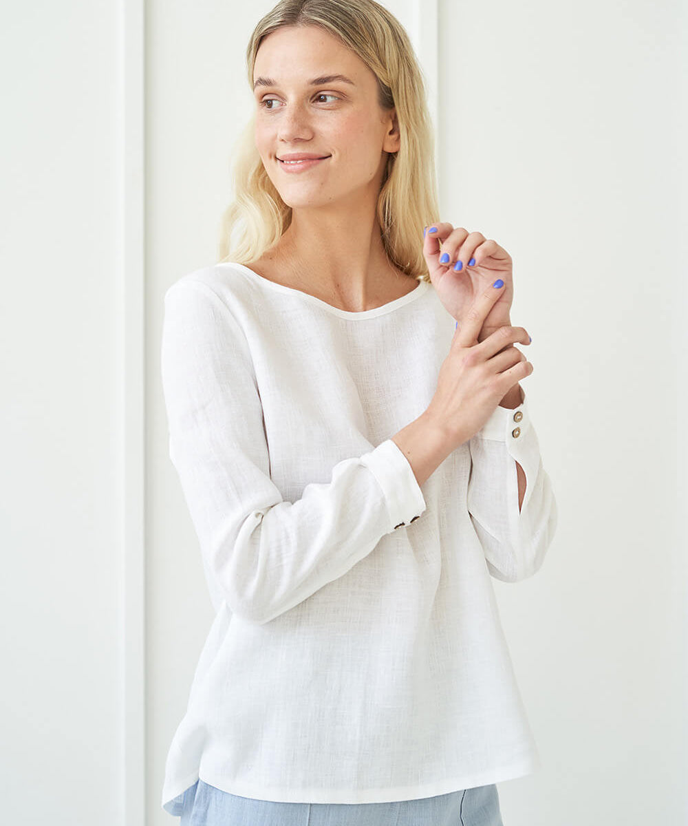 Long sleeve linen shirt Cynthia