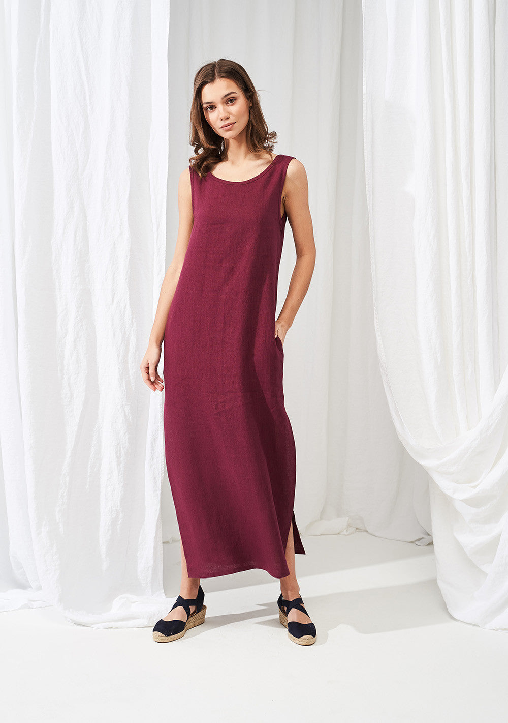 Linen maxi dress Astrid