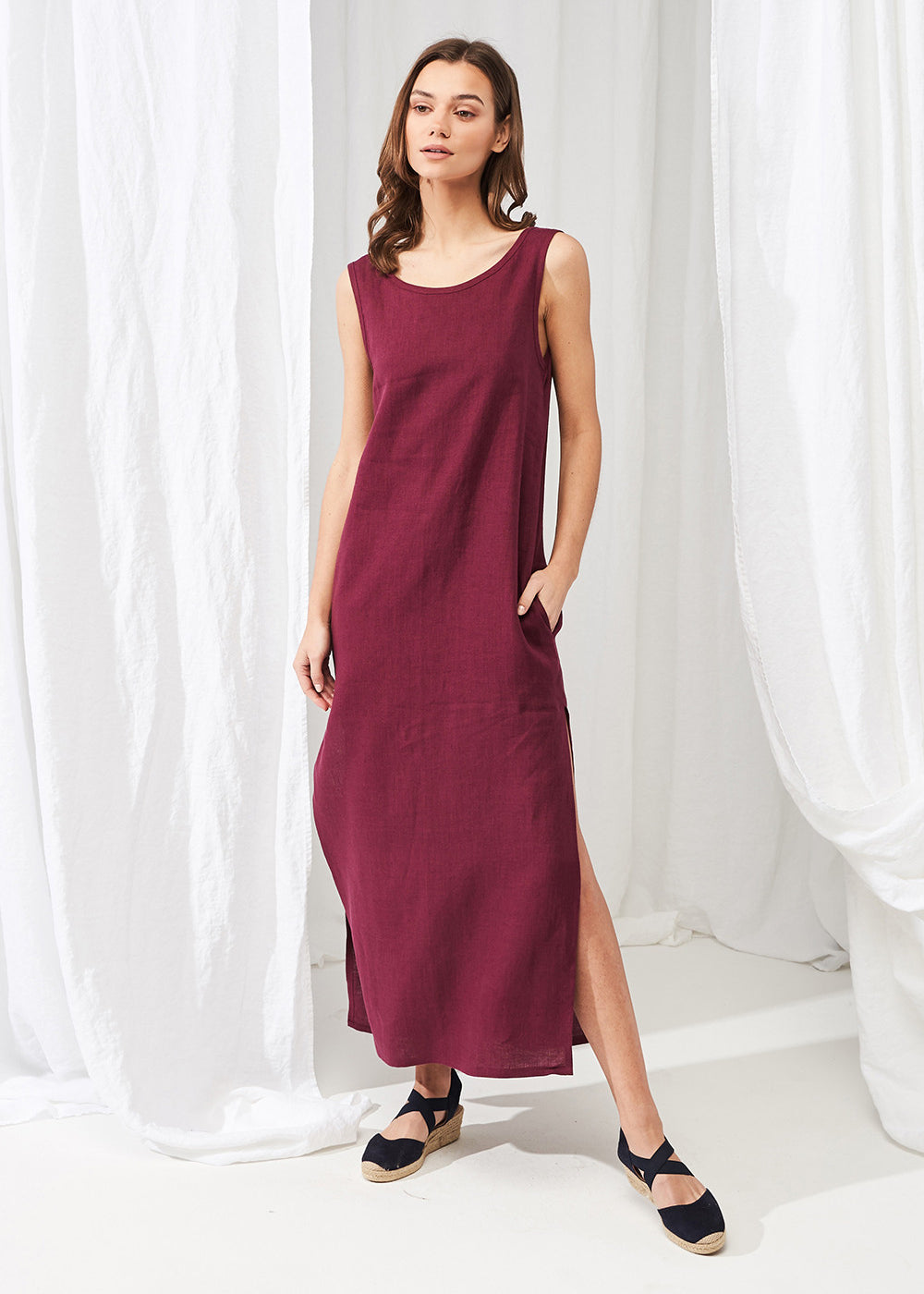 Linen maxi dress Astrid