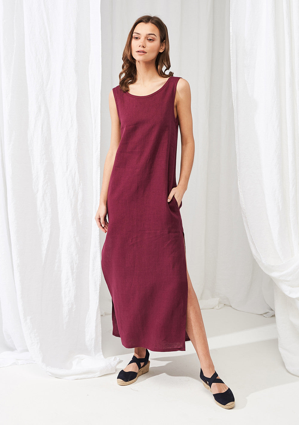 Linen maxi dress Astrid