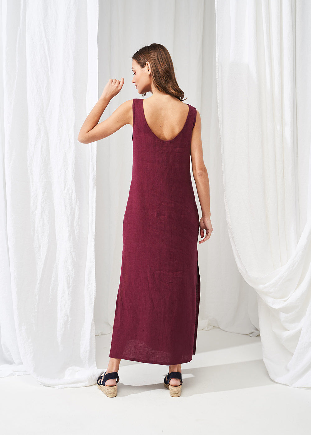 Linen maxi dress Astrid