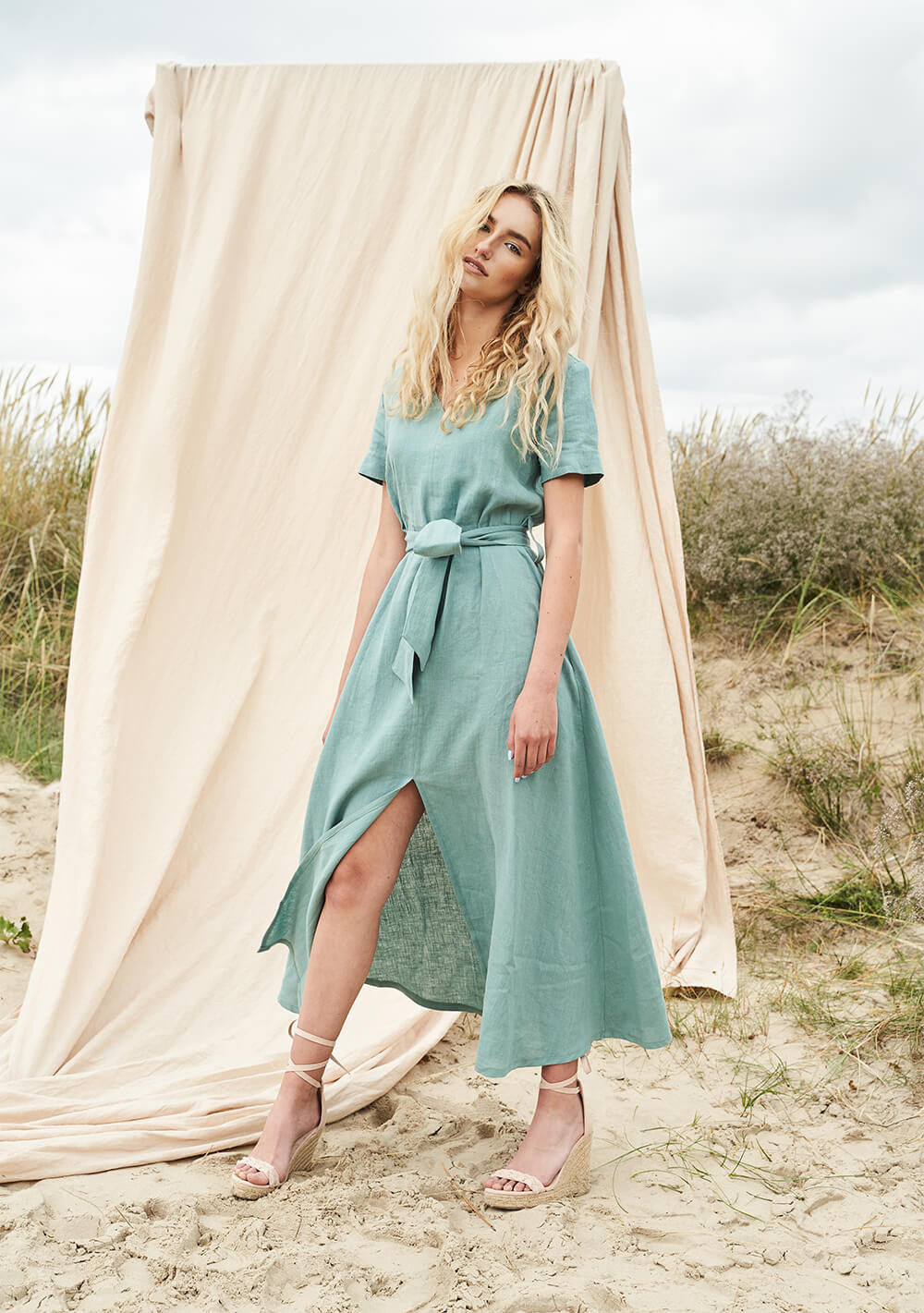 Linen maxi dress Vivien