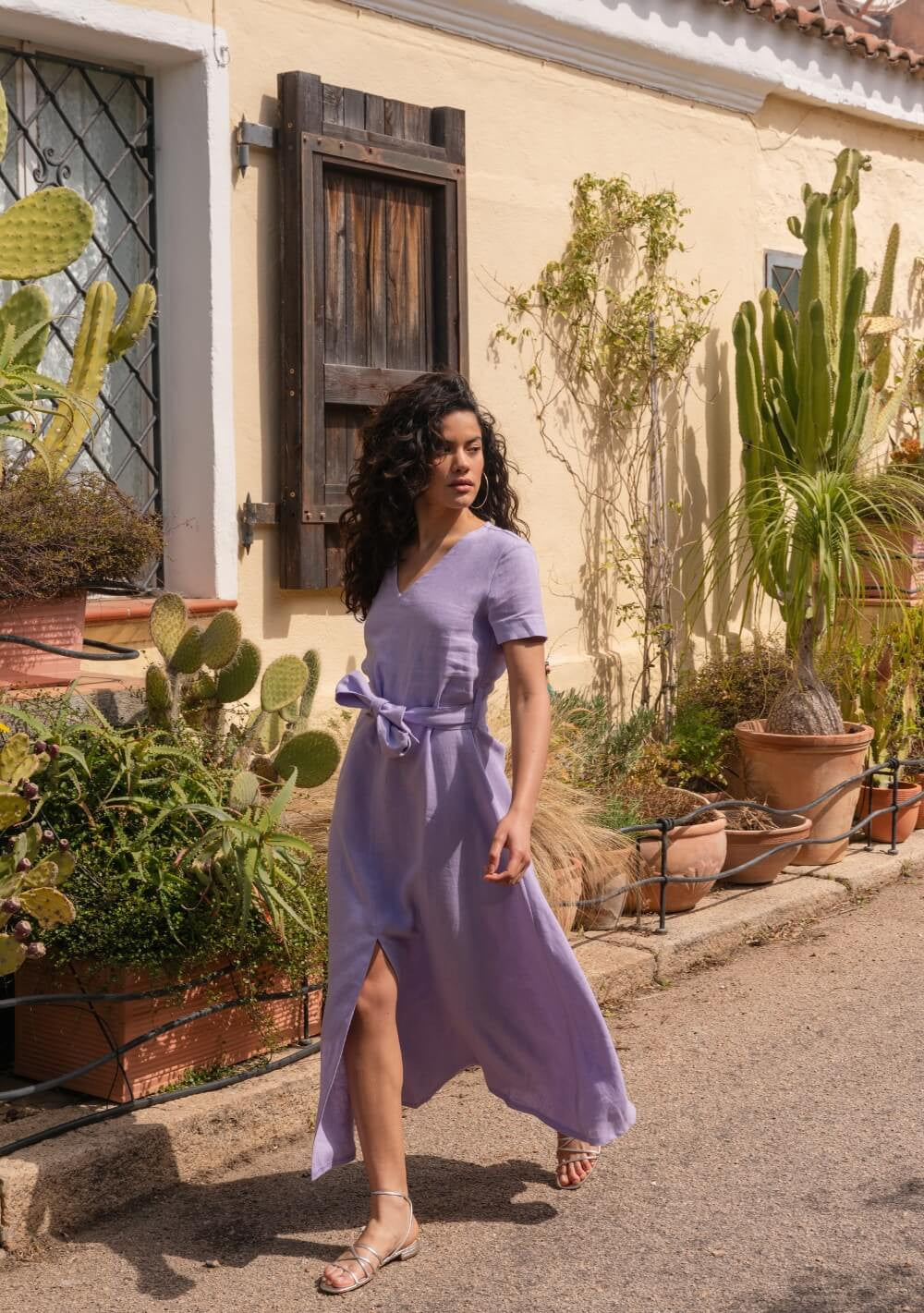 Linen maxi dress Vivien