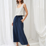 Linen maxi skirt Alessia