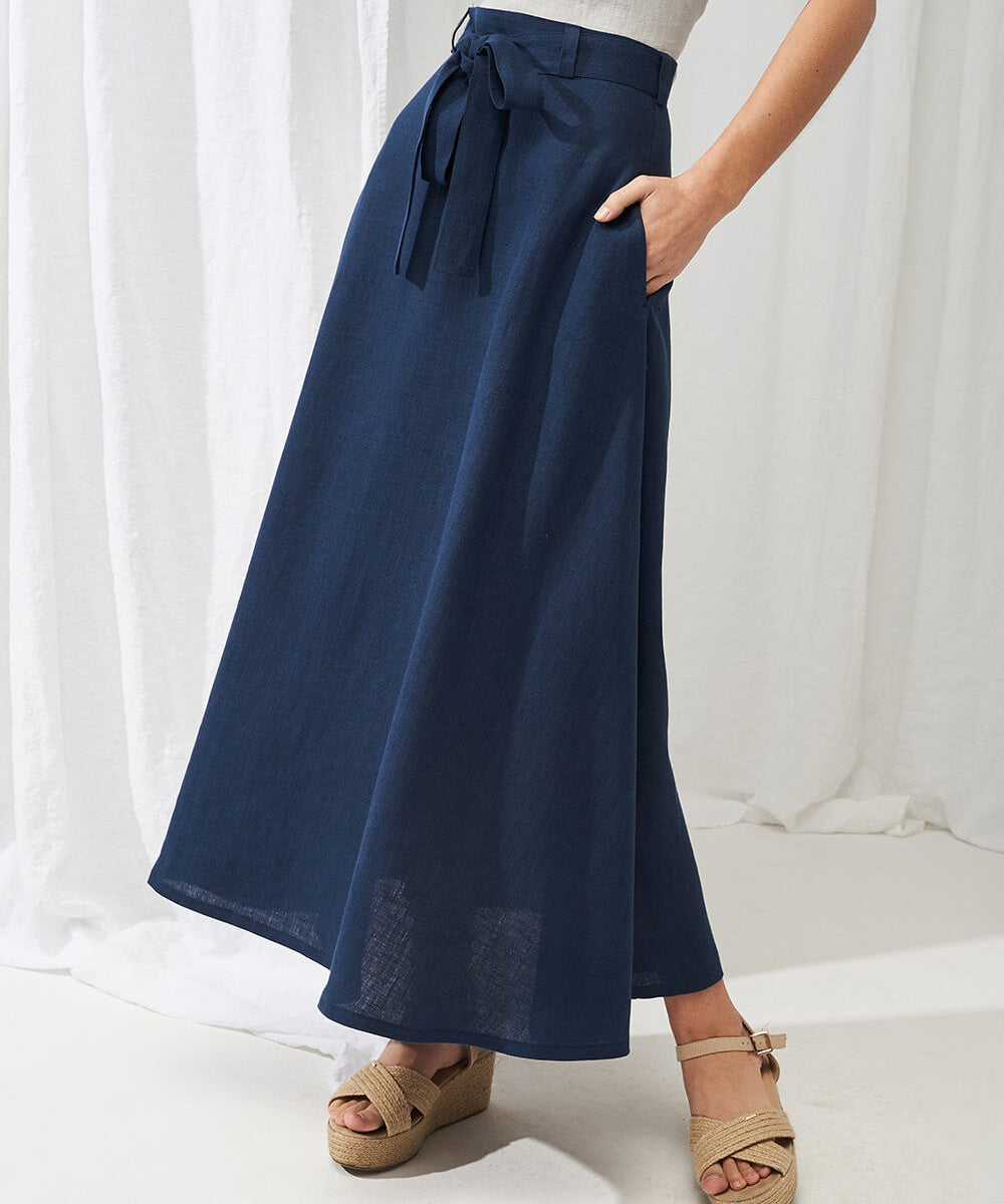 Linen maxi skirt Alessia