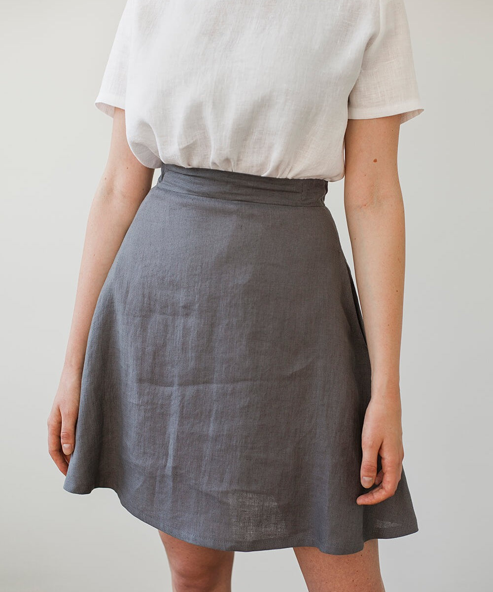 Linen mini skirt Adelle