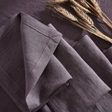 Linen napkins in lavender gray
